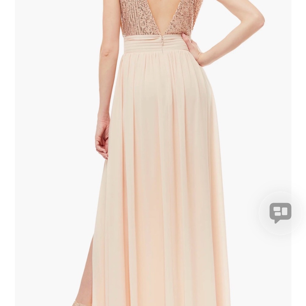 NWT Love By Design Daphne Sequin Top V-Plunge Maxi Dress (M) - Picture 2 of 8
